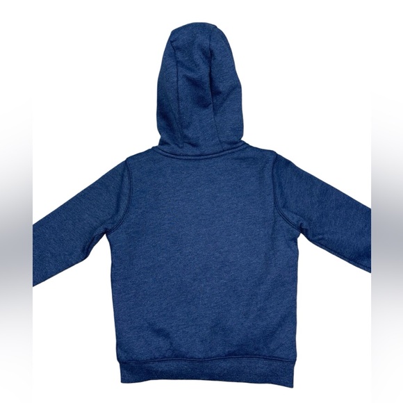 NWT Carter’s Cozy Fleece Lined Hooded Sweatshirt 5T Navy Blue - Picture 2 of 8
